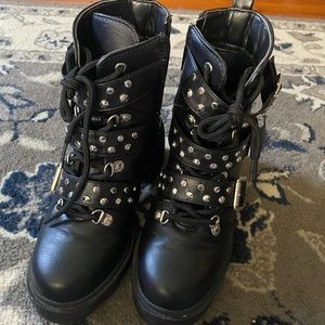 chunky buckled boots